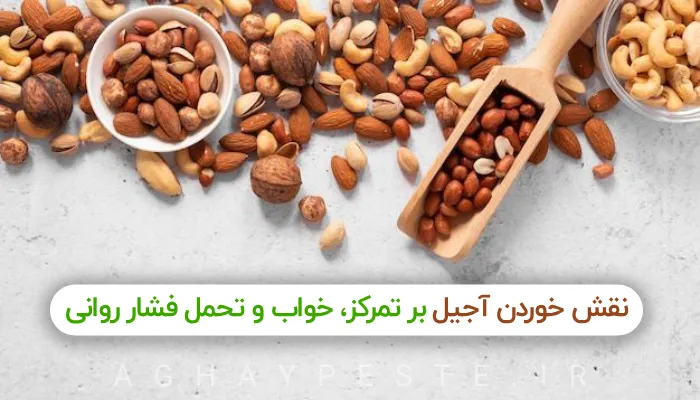 تأثیر خوردن آجیل بر تمرکز، خواب و تحمل فشار روانی بحران زلزله، جنگ و غیره